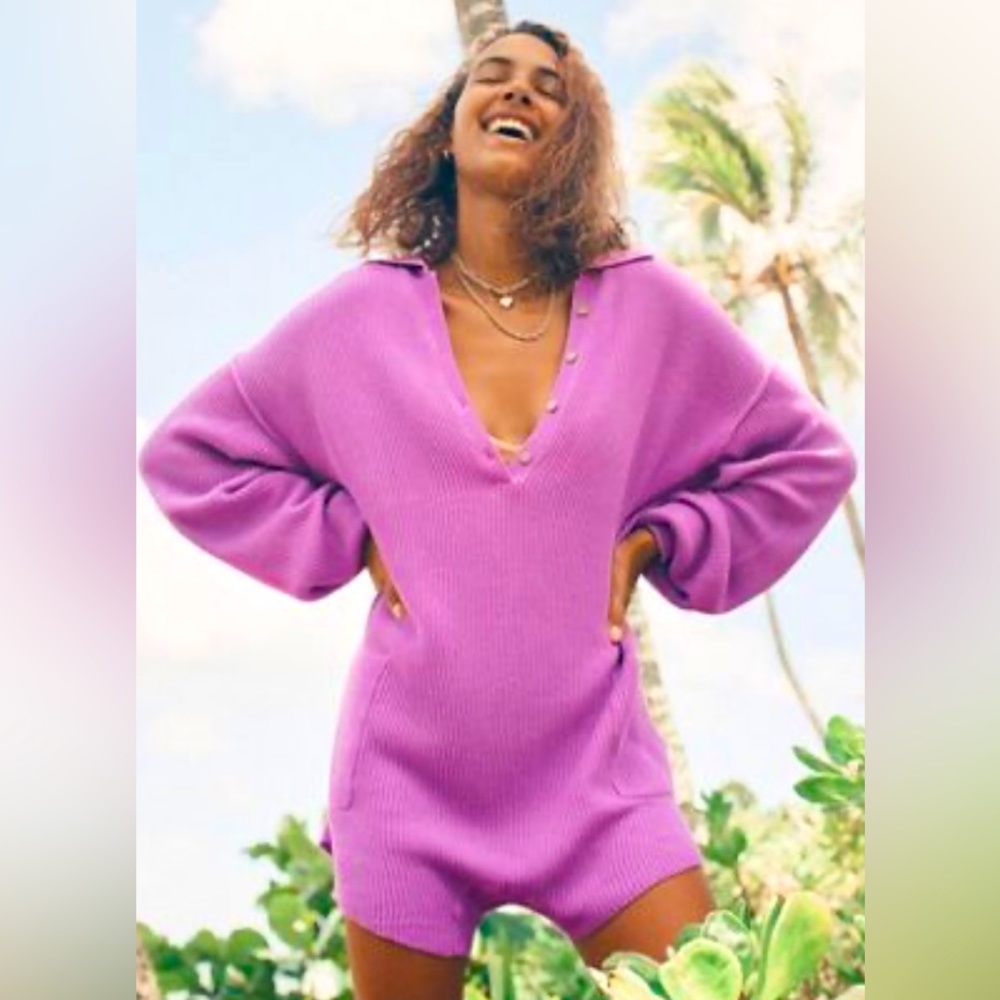 Free People Picnic Sweater Romper